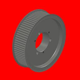 P68-14M-40-E | HTD Timing Pulleys [Web, Flanged]